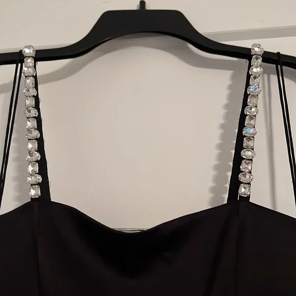 Alice + Olivia Sutton Embellished Satin Minidress Size 6